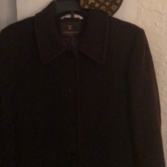 LOUIS VUITTON Long Wool & Cashmere Coat size 6 - Picture 7 of 9
